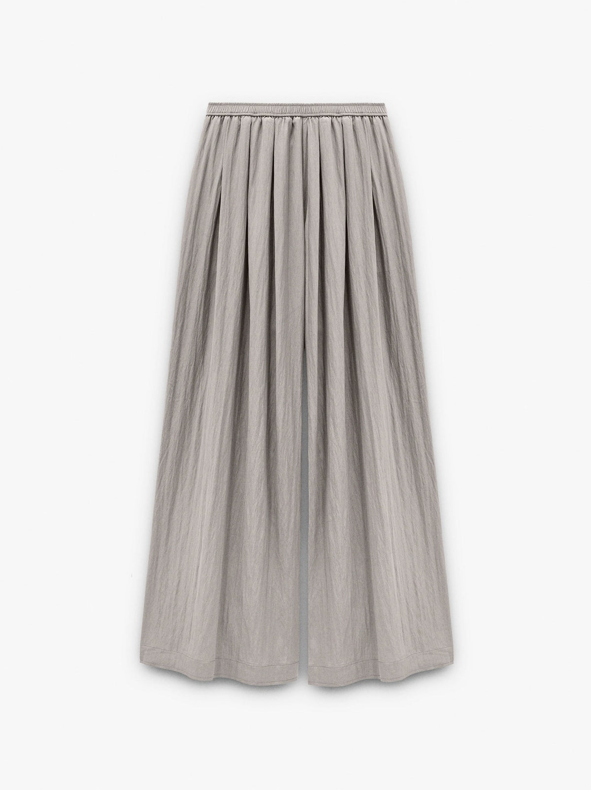 Wide Fluid Trousers With Elastic Waist