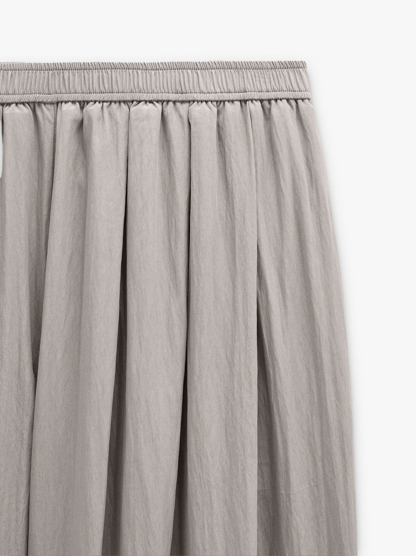 Wide Fluid Trousers With Elastic Waist