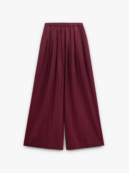 Wide Fluid Trousers With Elastic Waist