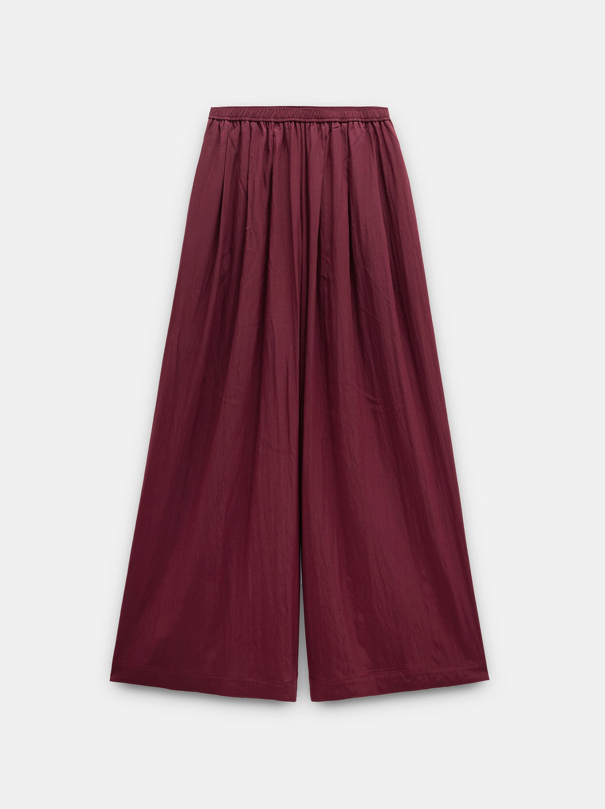 Wide Fluid Trousers With Elastic Waist