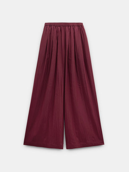 Wide Fluid Trousers With Elastic Waist