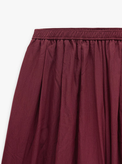Wide Fluid Trousers With Elastic Waist