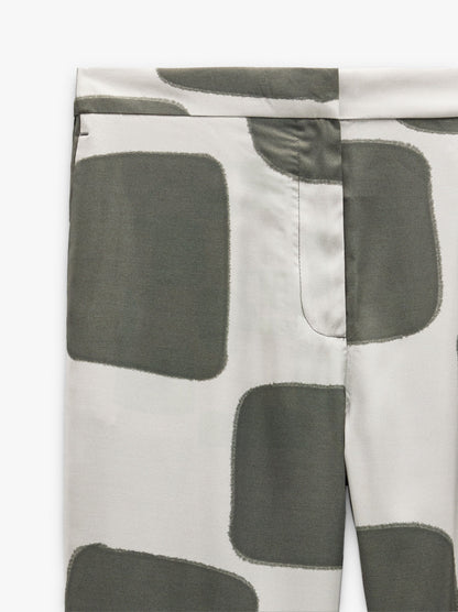 Trousers With Geometric Printed