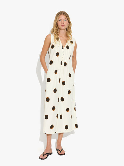 Printed Polka Dot Dress 100% Cotton
