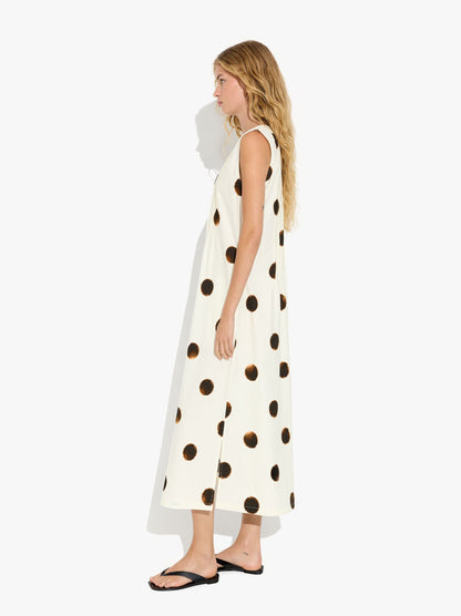 Printed Polka Dot Dress 100% Cotton