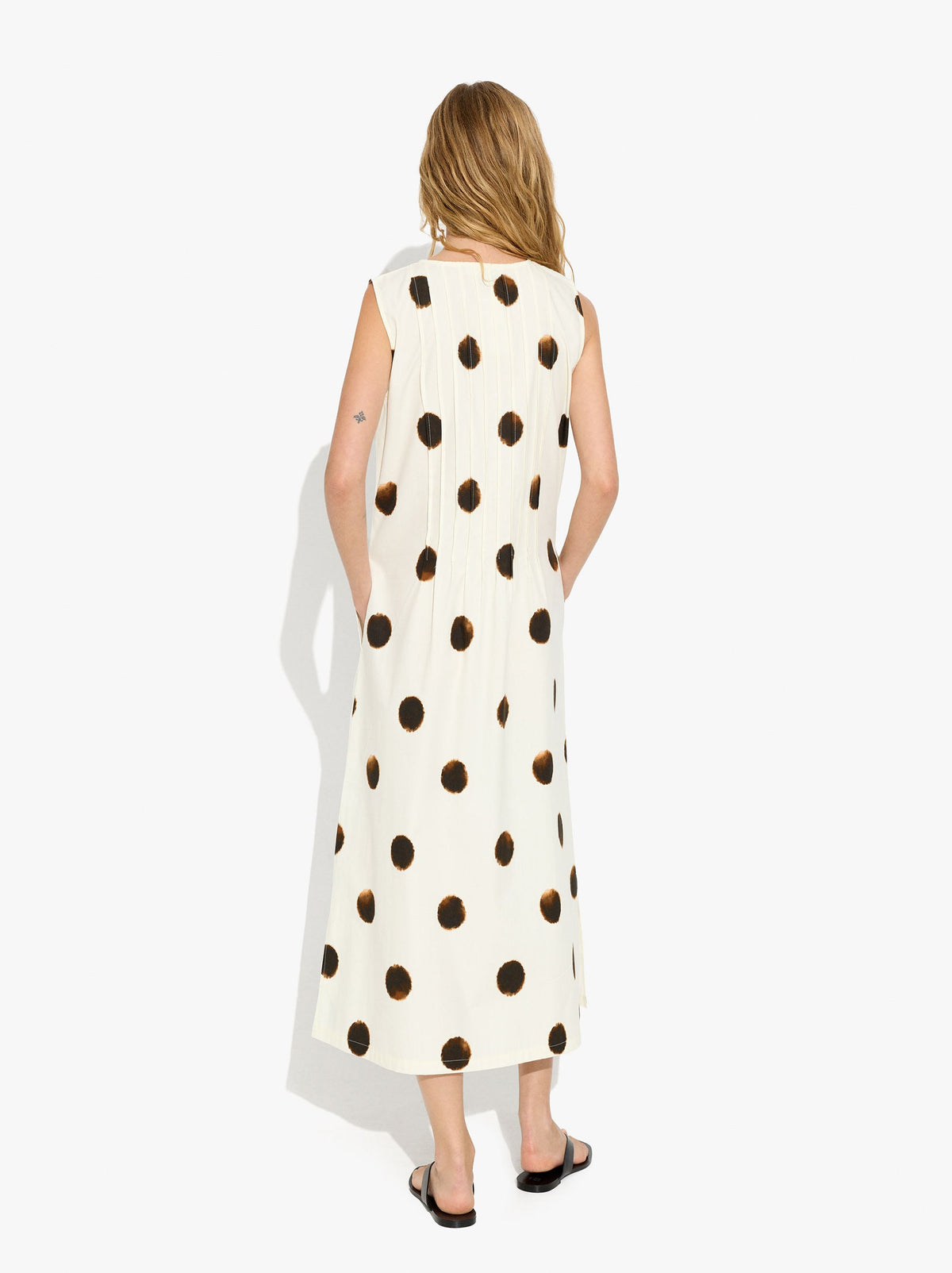 Printed Polka Dot Dress 100% Cotton