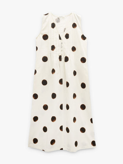 Printed Polka Dot Dress 100% Cotton