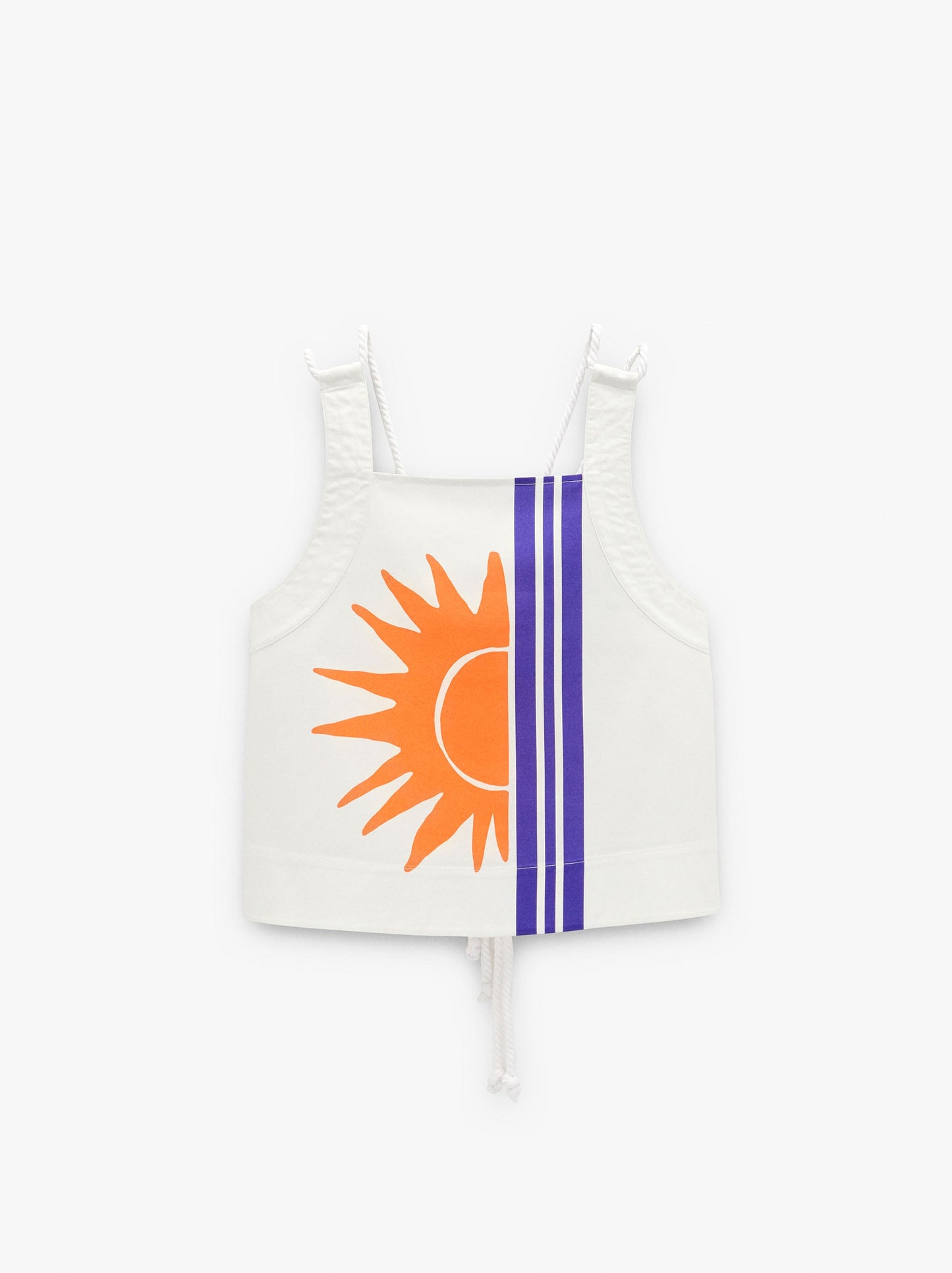 Printed Cotton Top With Sun