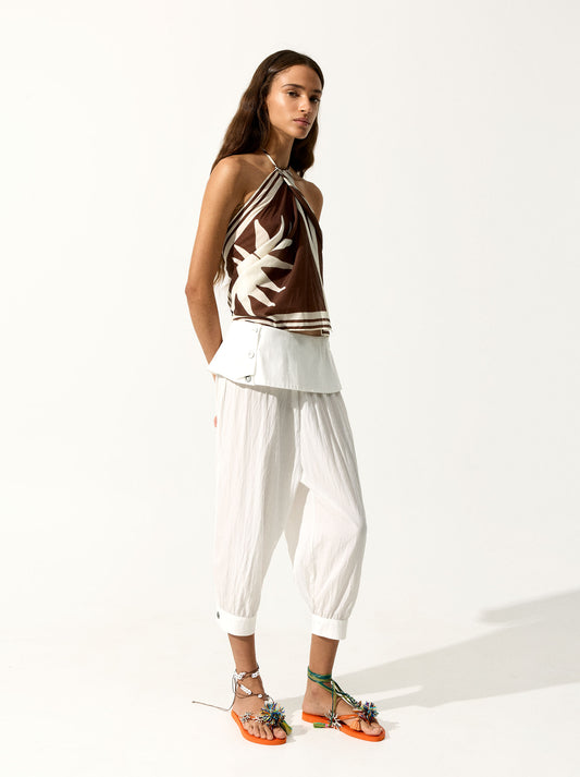 Cropped Trousers Balloon Style