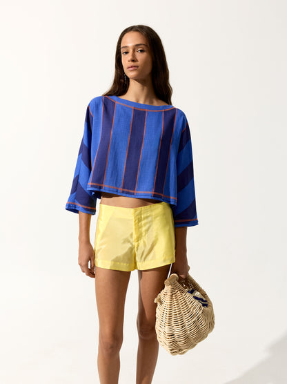 Long-Sleeve T-Shirt With Stripes