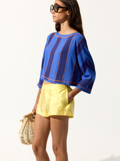 Long-Sleeve T-Shirt With Stripes