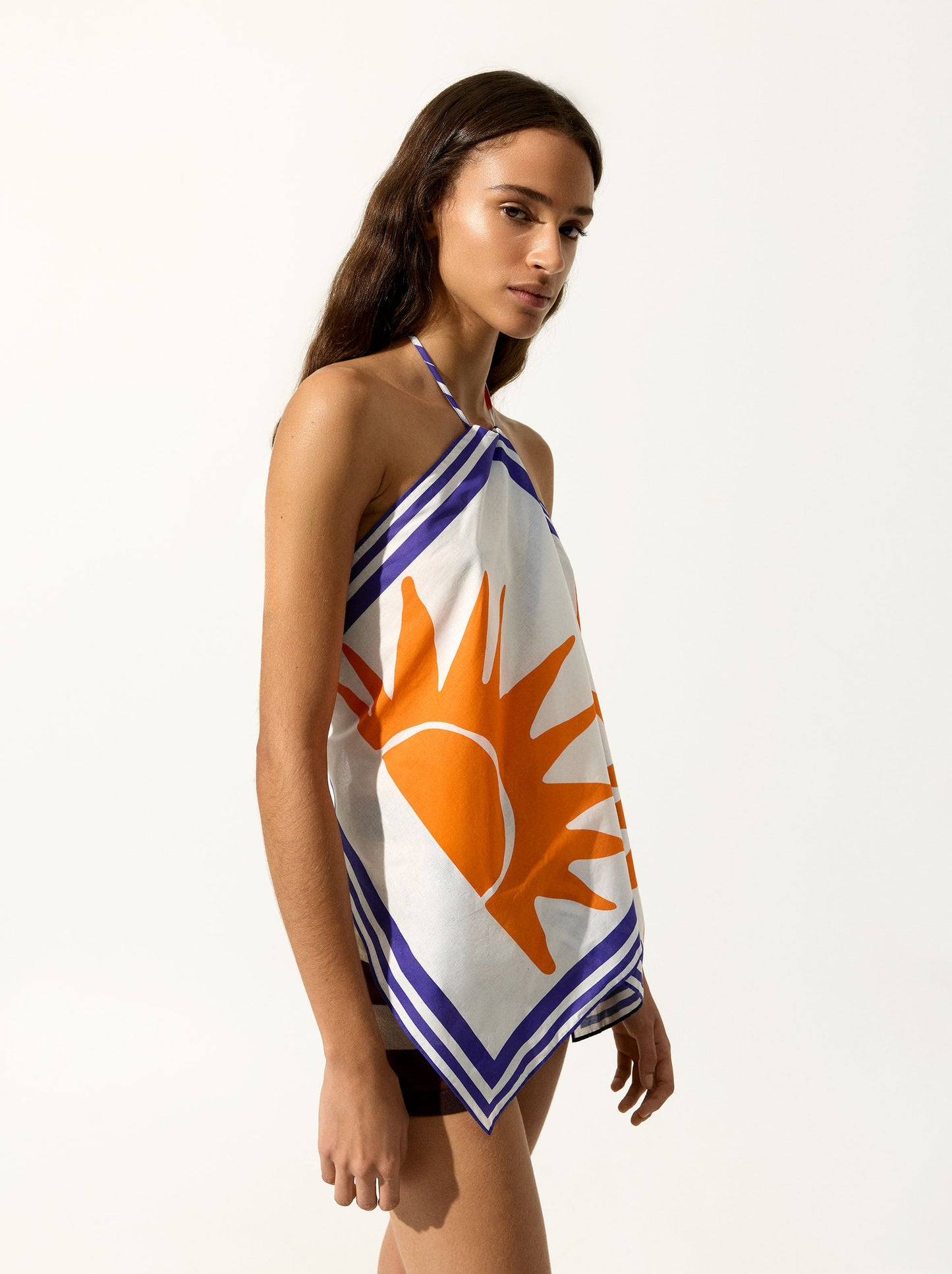Printed Halter Top 100% Cotton