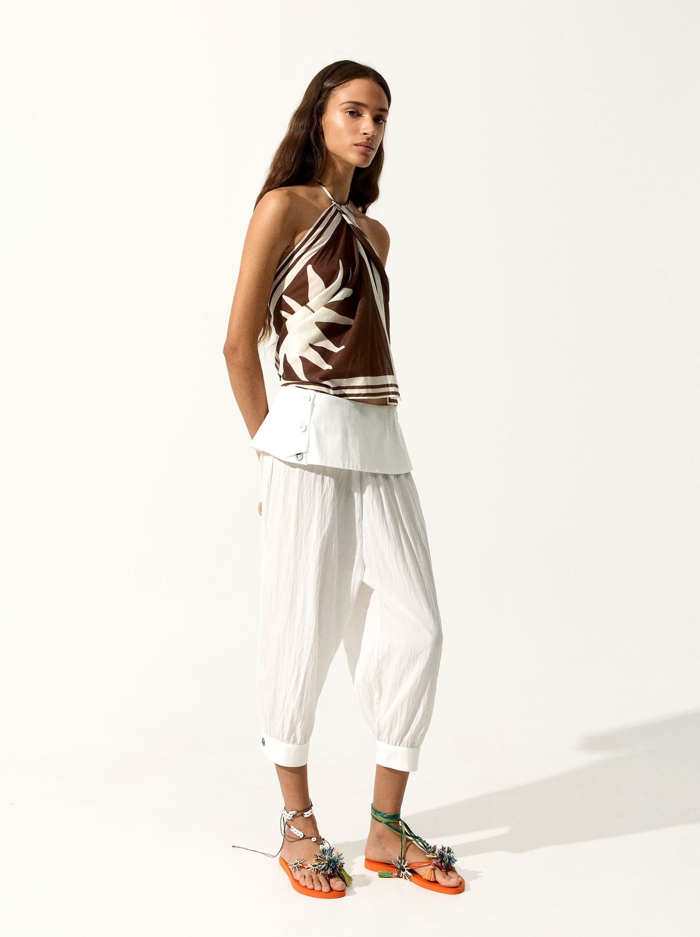 Printed Halter Top 100% Cotton