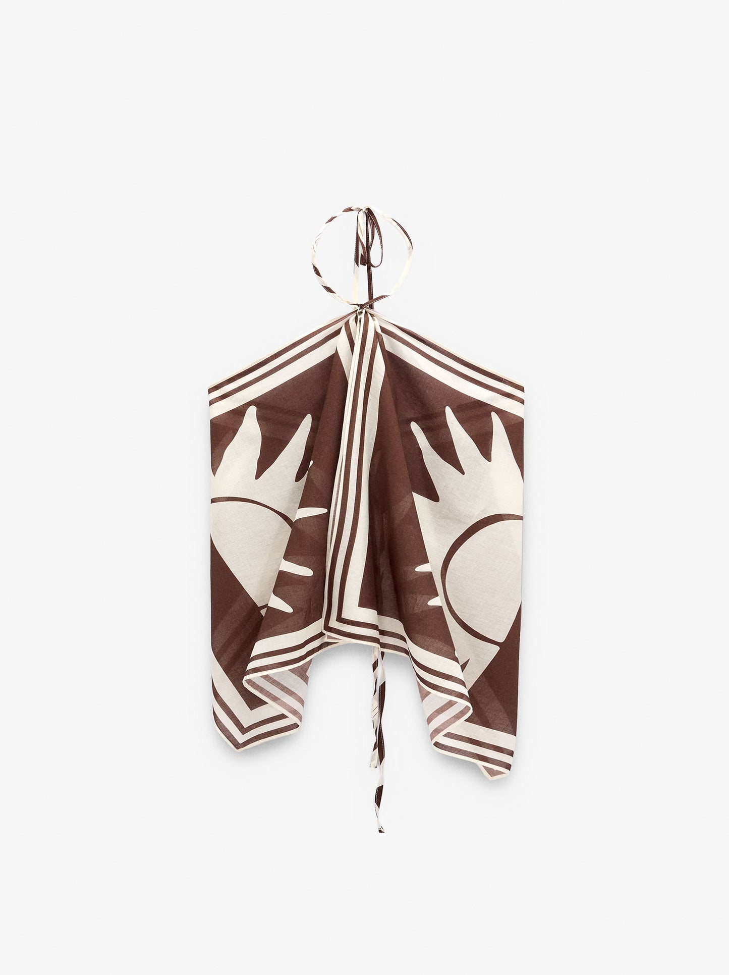 Printed Halter Top 100% Cotton