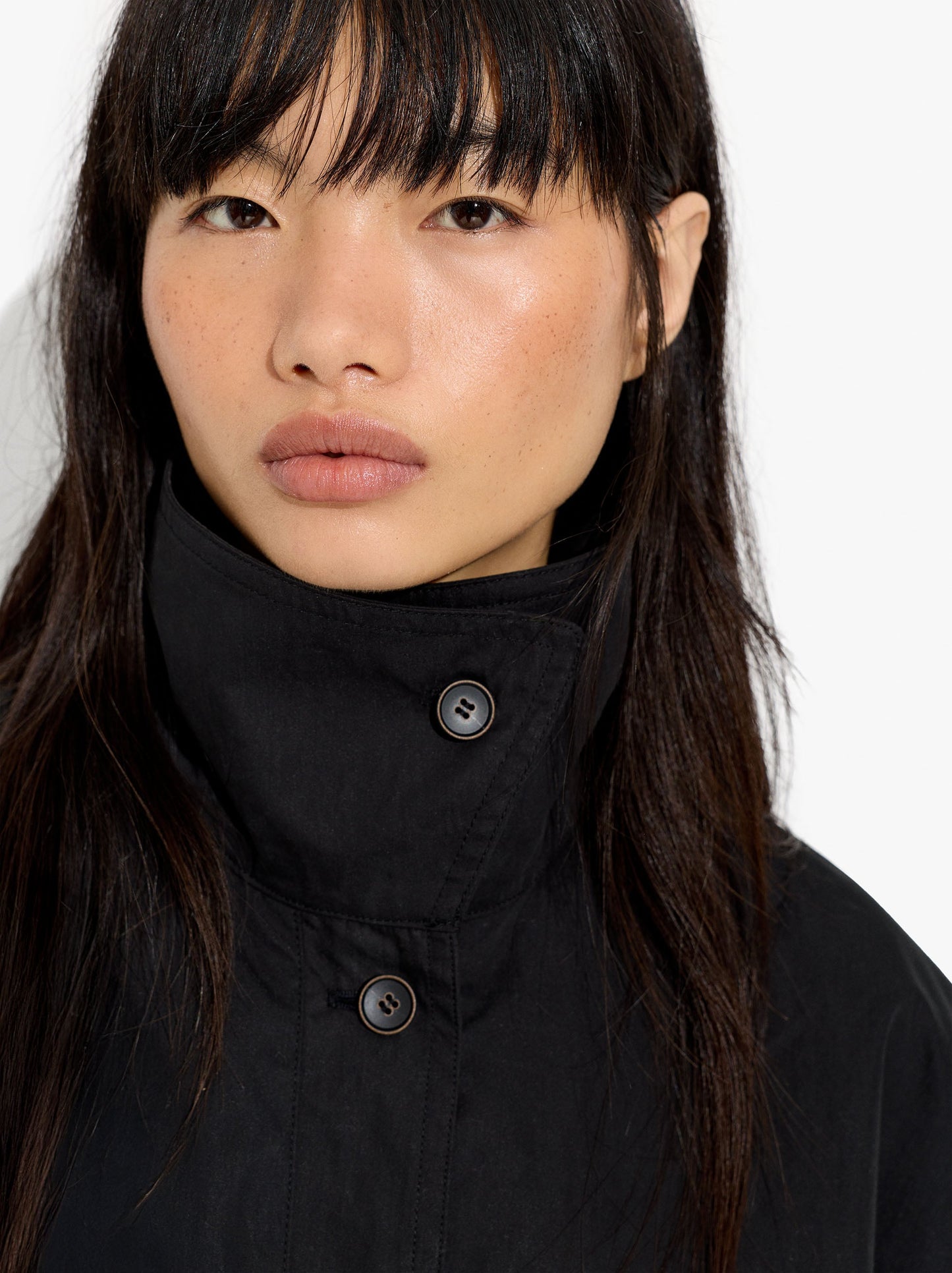 Vest With High Neck With Pockets