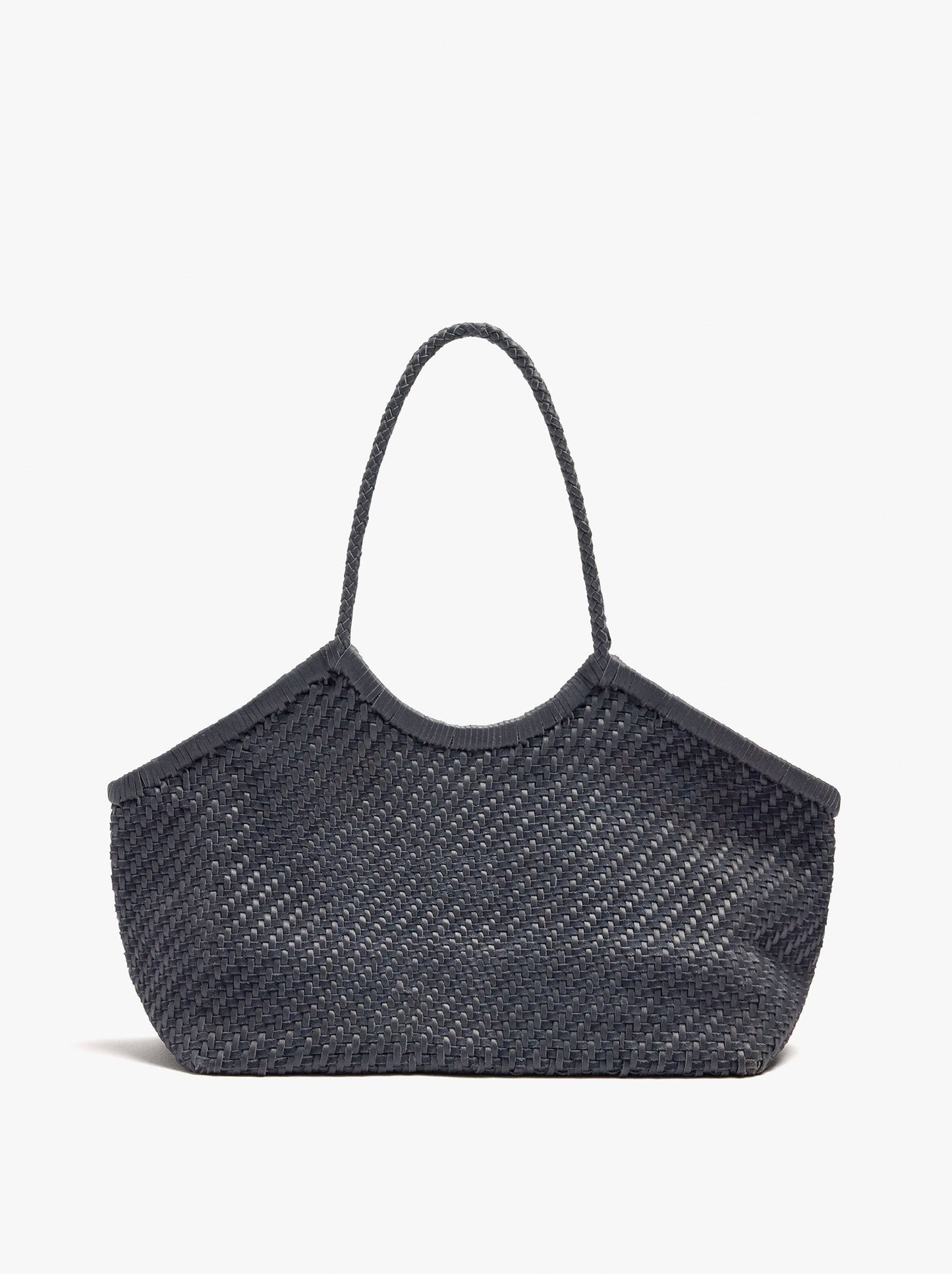 Woven Leather Shopper Bag