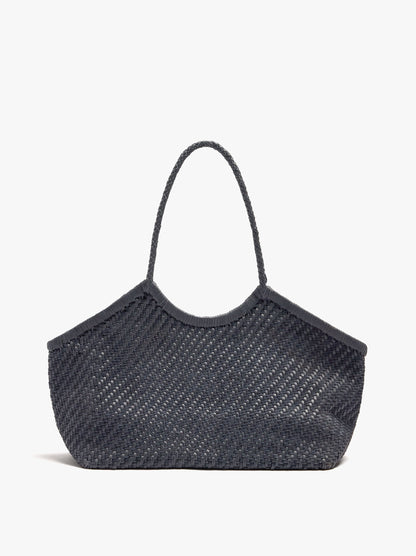 Woven Leather Shopper Bag