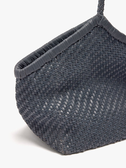 Woven Leather Shopper Bag