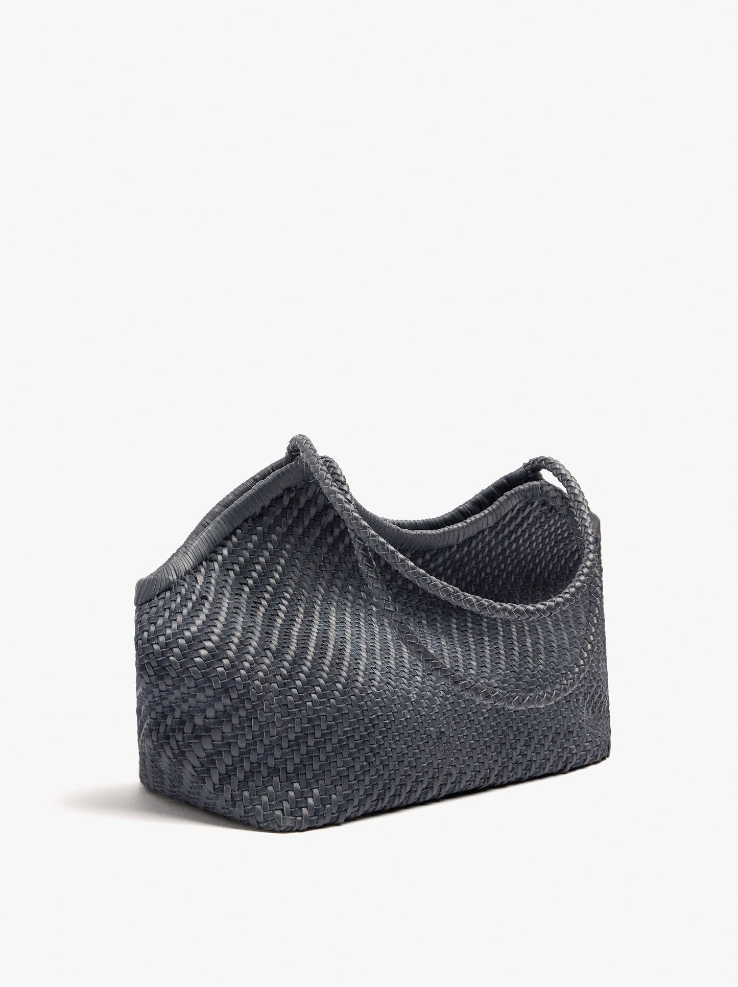 Woven Leather Shopper Bag