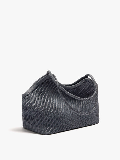 Woven Leather Shopper Bag