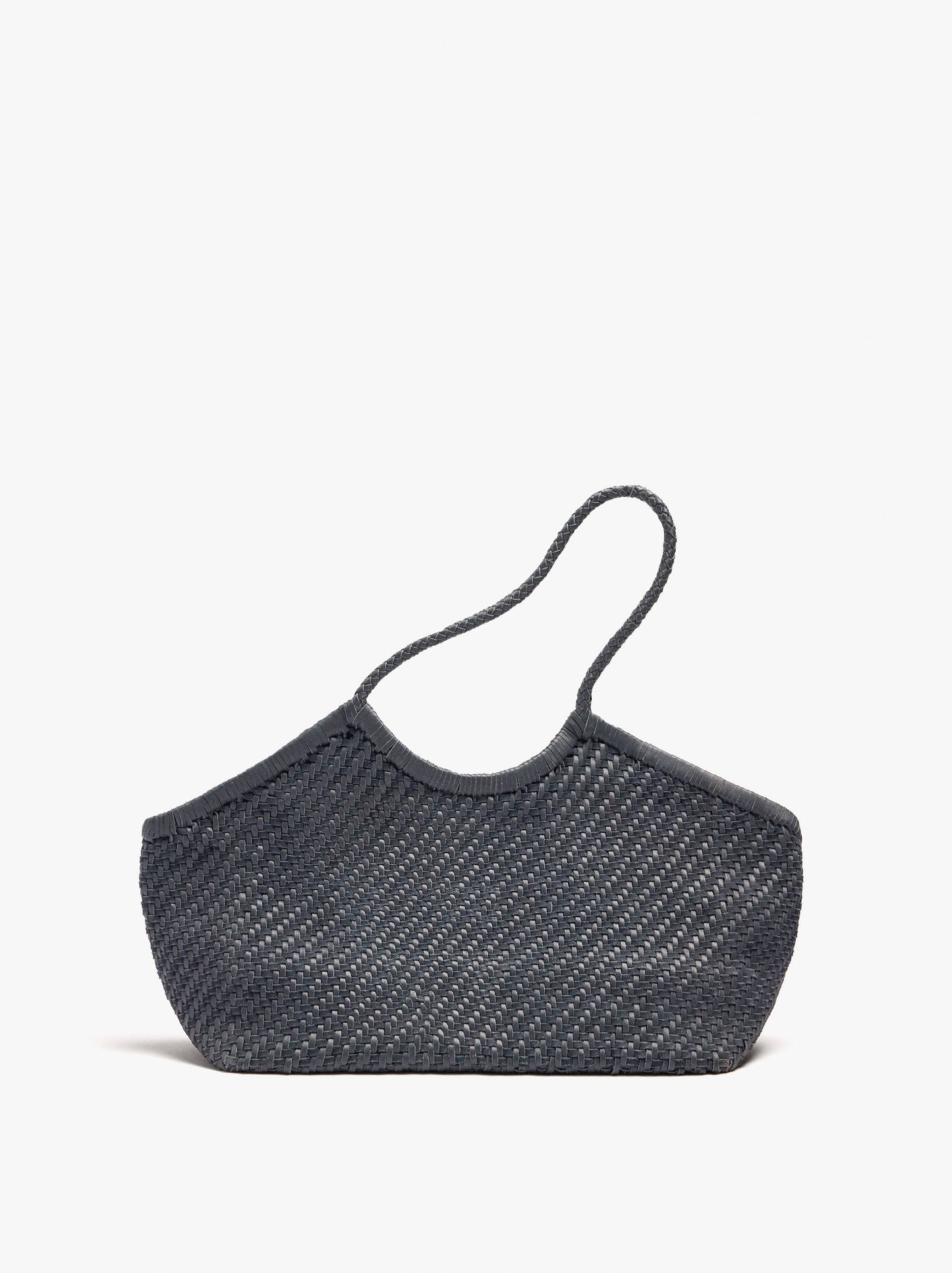 Woven Leather Shopper Bag