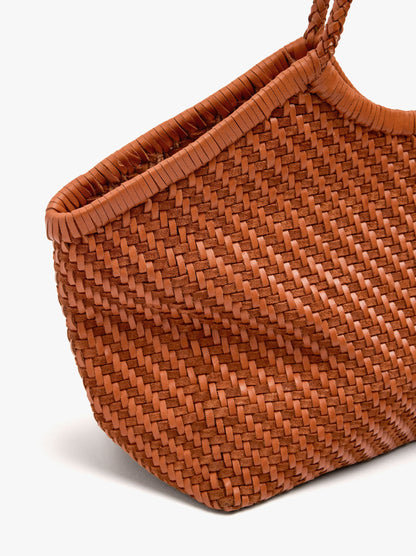 Woven Leather Shopper Bag