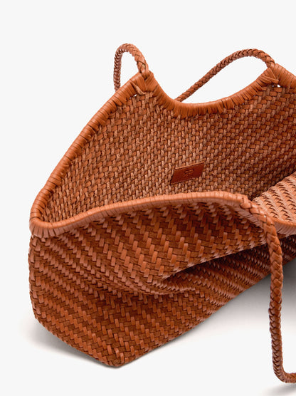 Woven Leather Shopper Bag