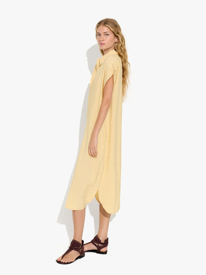 Shirt Dress With Crinkled Effect