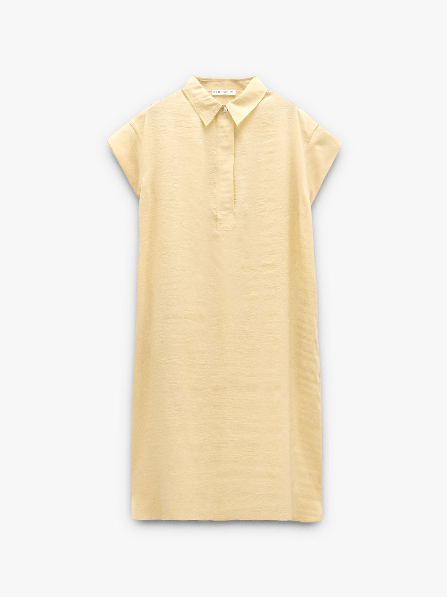 Shirt Dress With Crinkled Effect