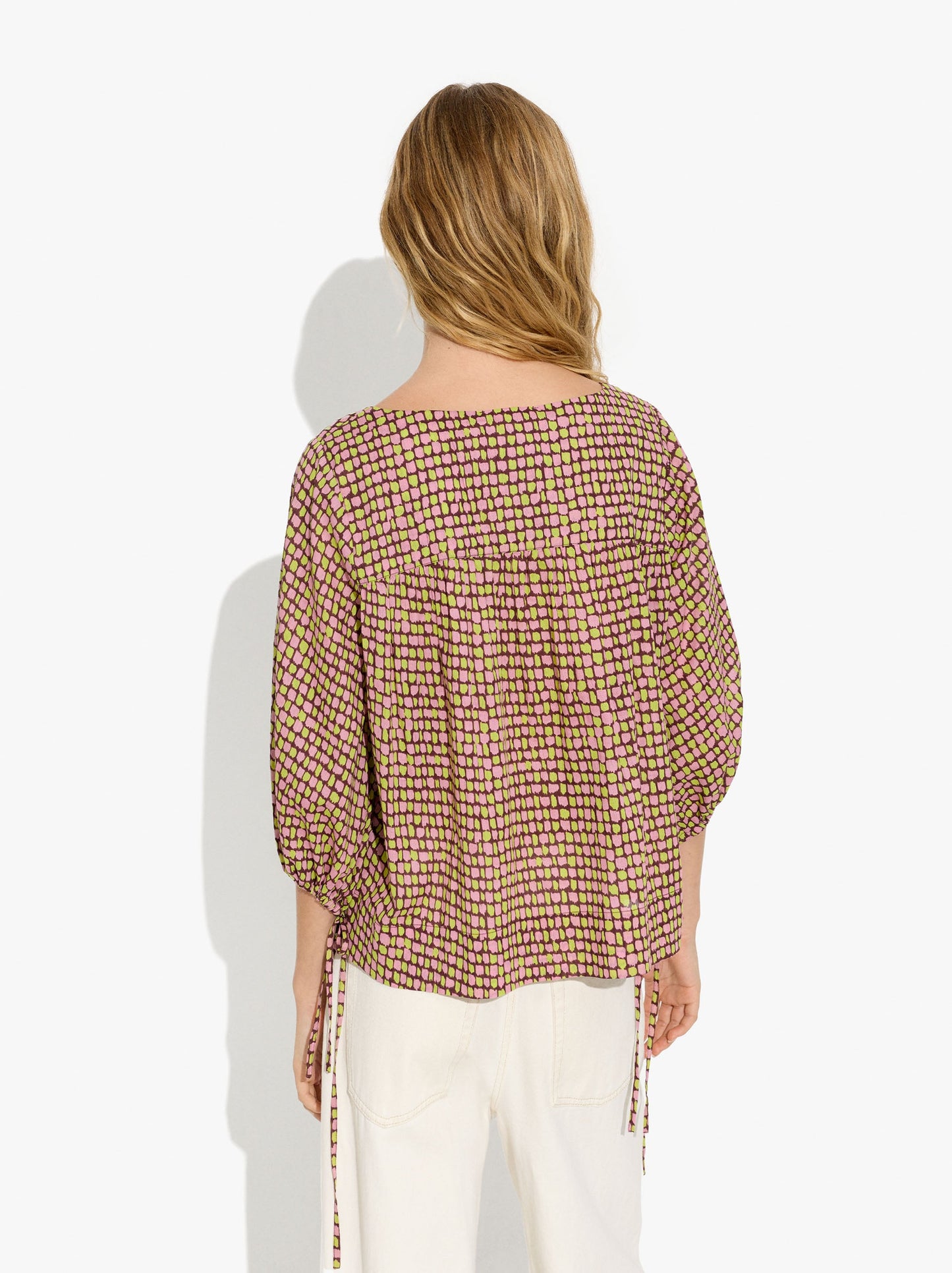Printed Blouse With 100% Cotton
