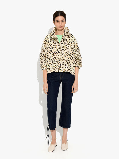 Jacket With Printed Animal Pattern Water-Repellent