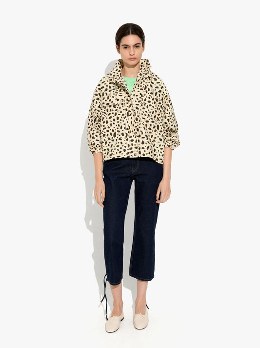 Jacket With Printed Animal Pattern Water-Repellent