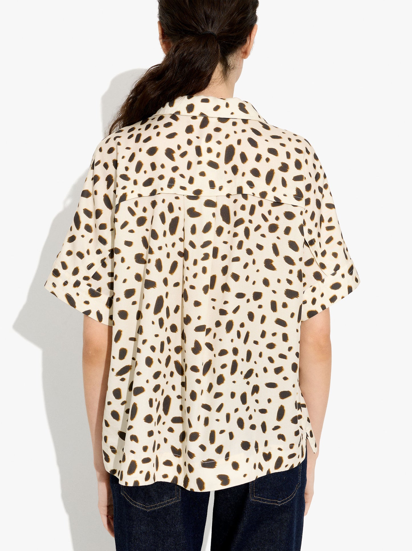 Blouse With Animal Printed 100% Lyocell