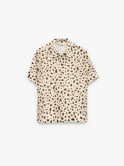 Blouse With Animal Printed 100% Lyocell