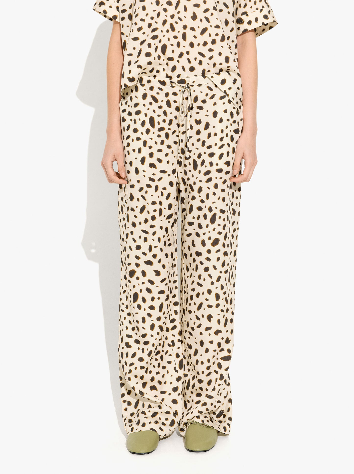 Animal Printed Trousers 100% Lyocell