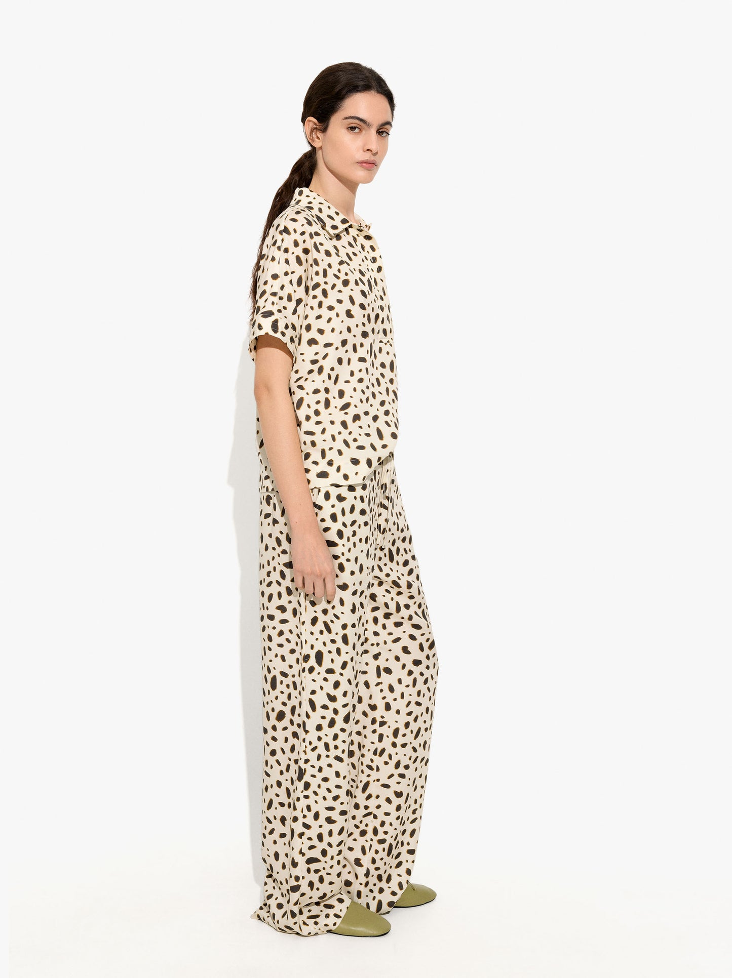 Animal Printed Trousers 100% Lyocell
