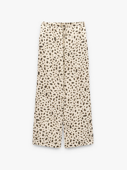 Animal Printed Trousers 100% Lyocell