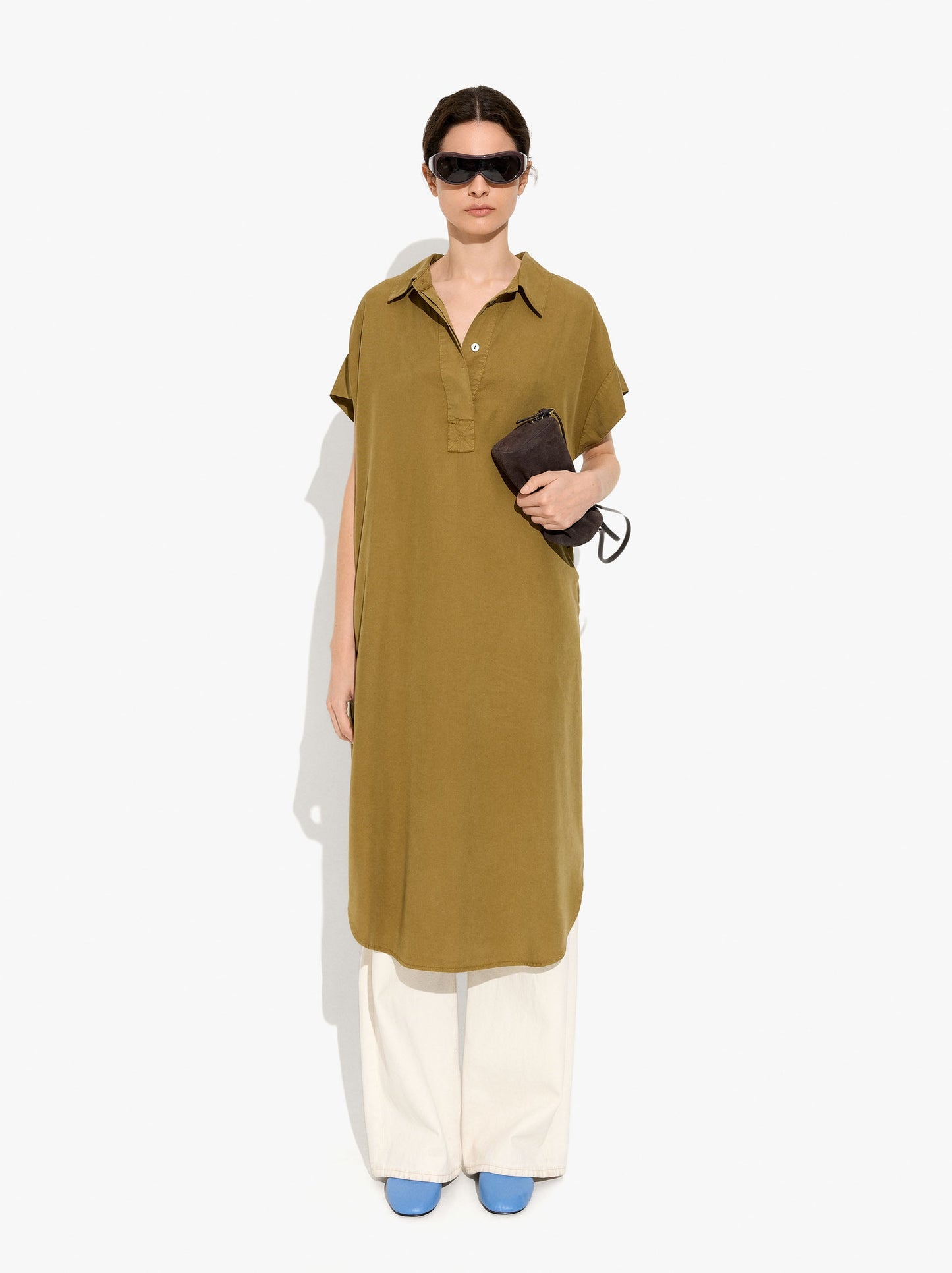 Midi Shirt Dress 100% Lyocell
