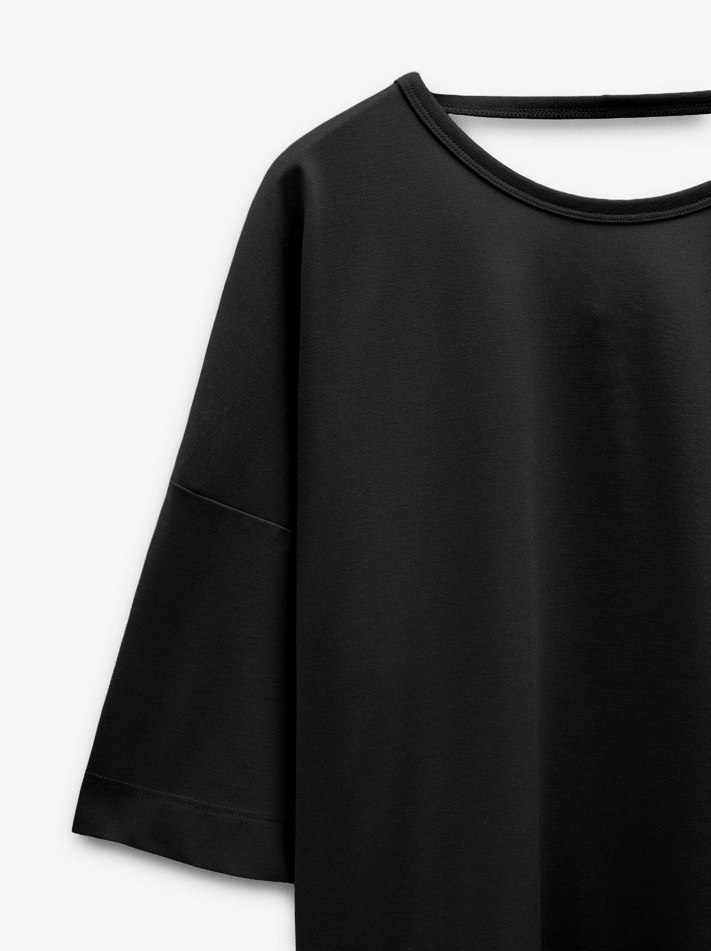 Plain Blouse With Short Sleeves
