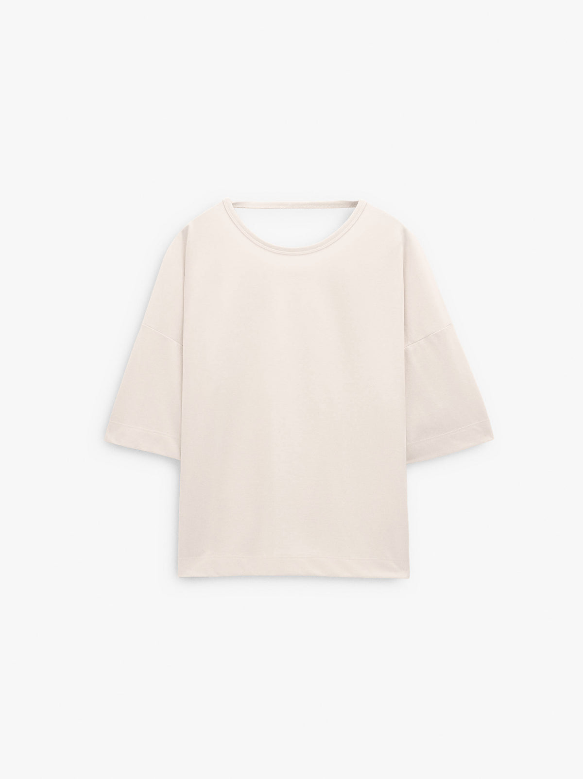 Plain Blouse With Short Sleeves