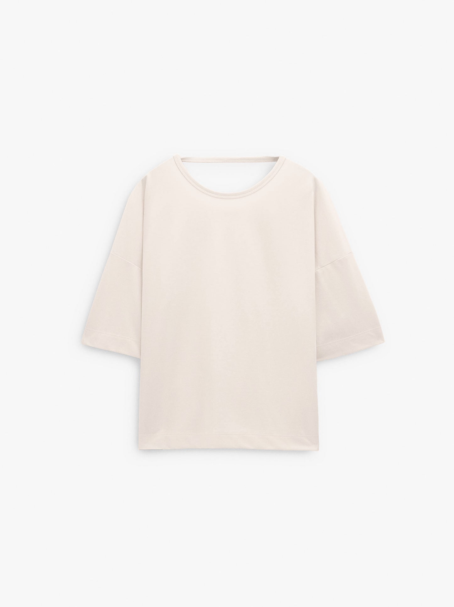 Plain Blouse With Short Sleeves