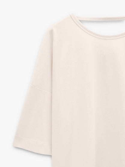 Plain Blouse With Short Sleeves