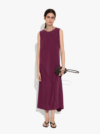 Flowy Dress With Diagonal Details