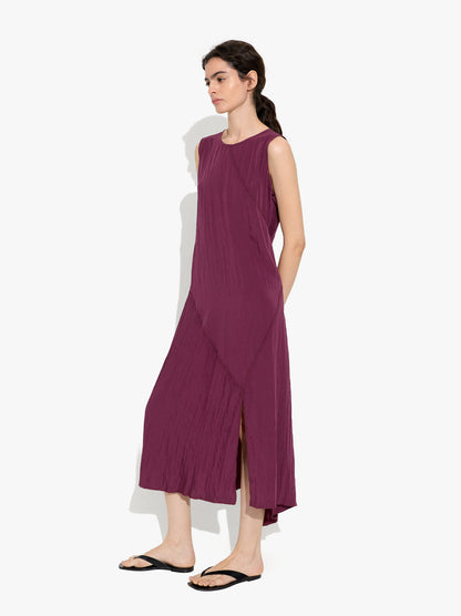 Flowy Dress With Diagonal Details