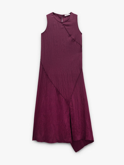 Flowy Dress With Diagonal Details