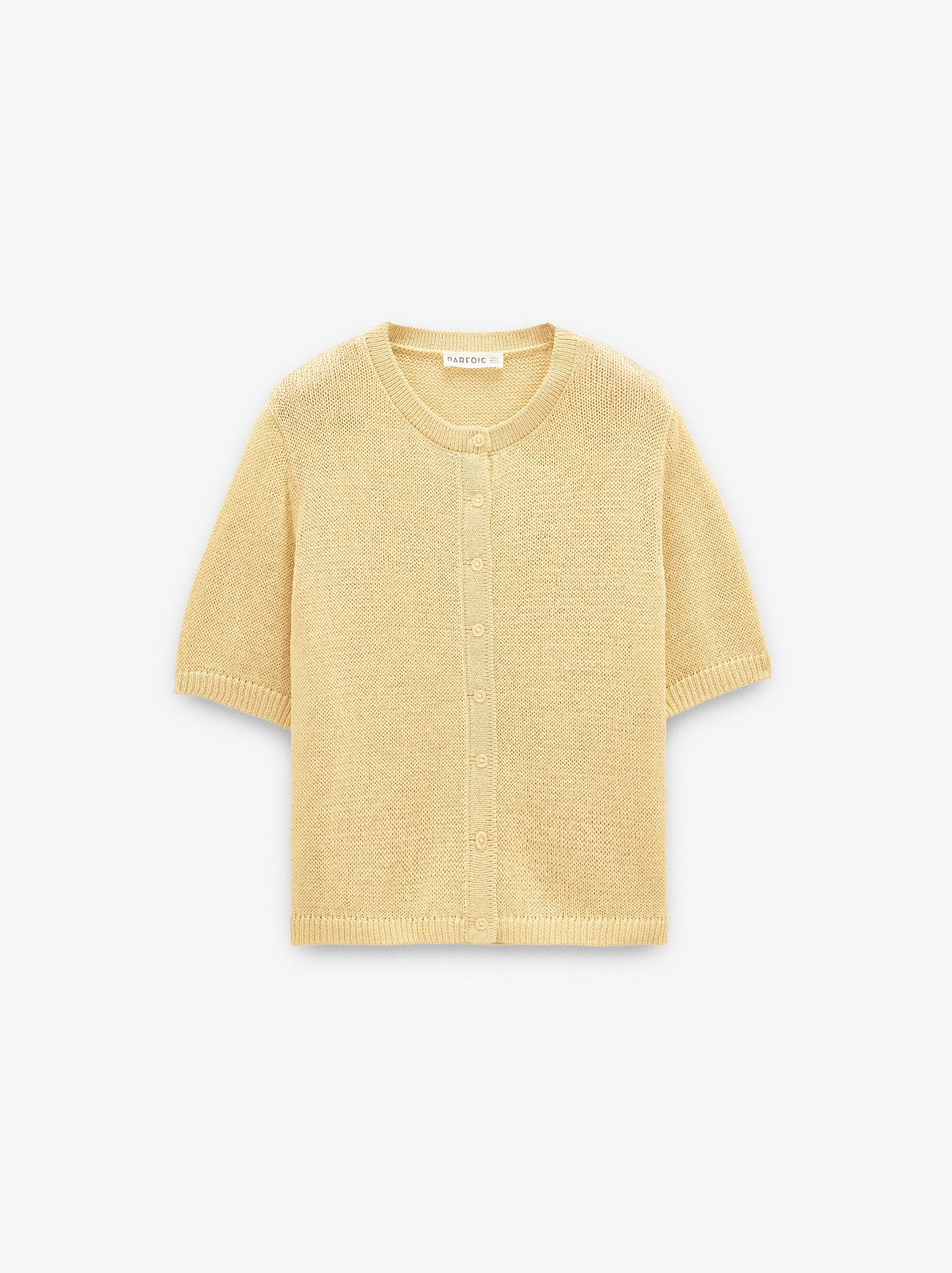 Short-Sleeve Knit Cardigan