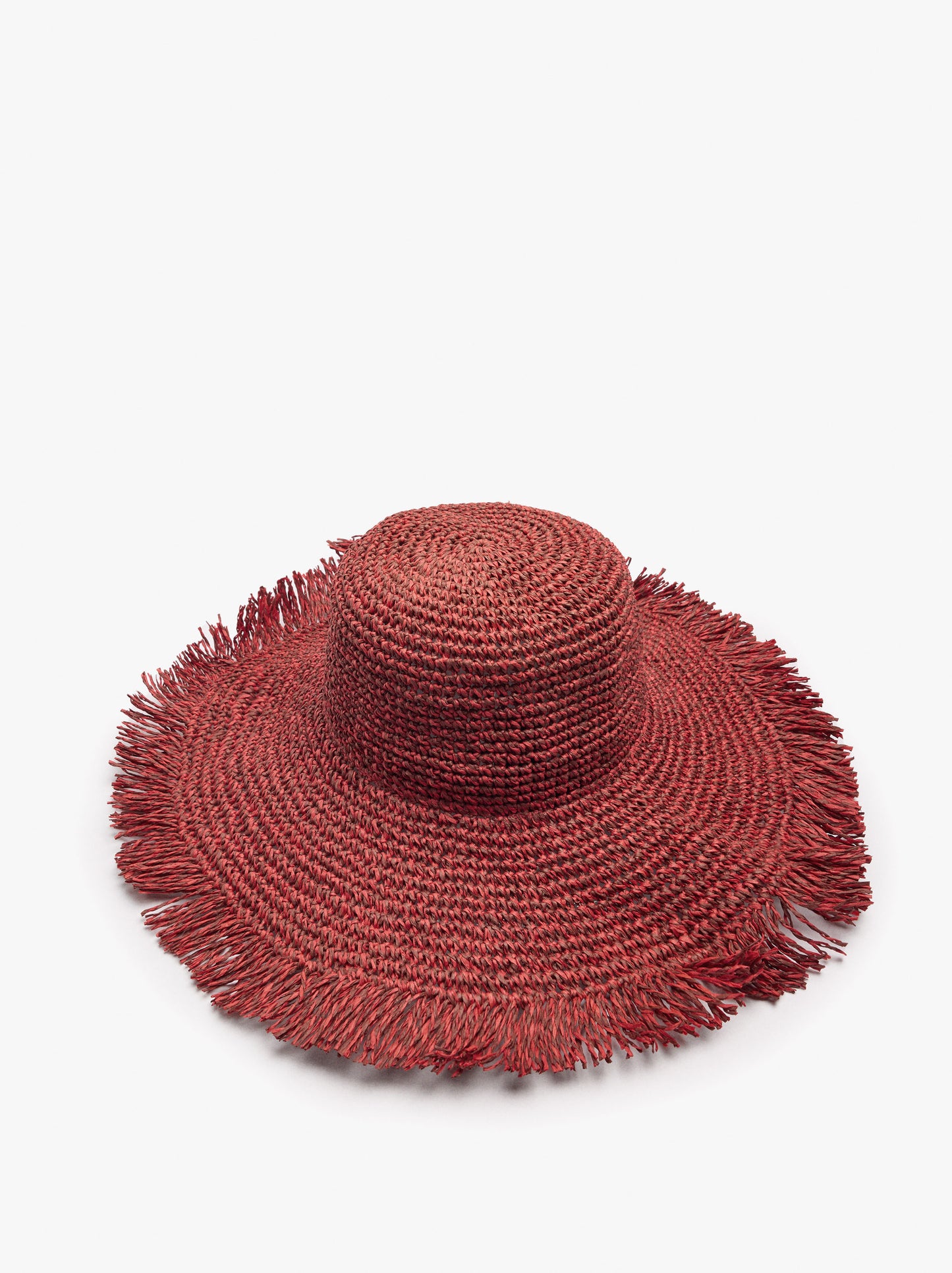 Hat With Paper Straw Fringes