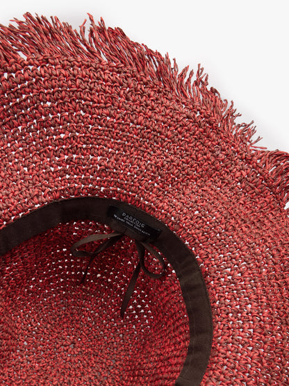 Hat With Paper Straw Fringes