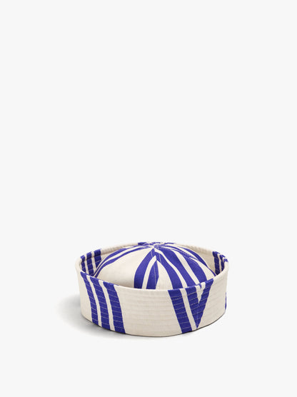 Pillbox Hat With Stripes
