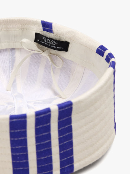 Pillbox Hat With Stripes